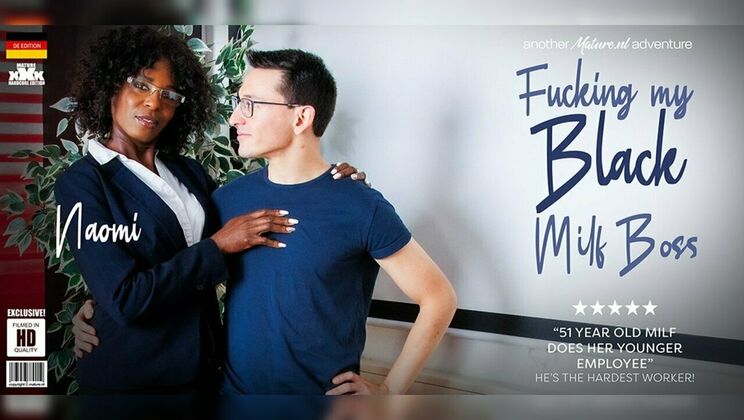 [Mature.nl] - Naomi - sexy mature boss in lingerie gets titty fucked and creampied